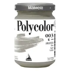 Colore Acrilico Polycolor Maimeri - 140 ml - Argento 003
