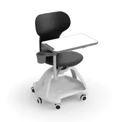 Mia Table Chair On Wheels With Backpack Holder - Size 7 - Black For Innovative School Environments