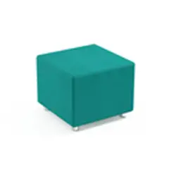 Square Pouff H 45 Cm Water Green For Innovative School Environments