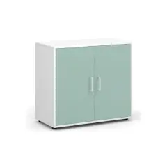 VICTORY CABINET WITH DOORS SAGE H 81 CM.