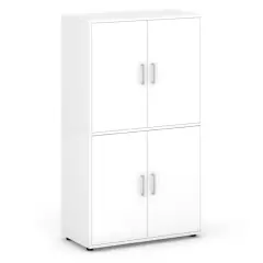 VICTORY CABINET WITH 4 WHITE DOORS H 158 CM.