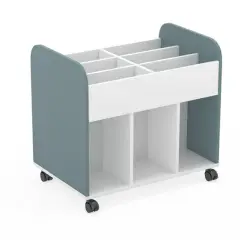 VICTORY BOOK TROLLEY CM.56X84X77H WHITE/AVION