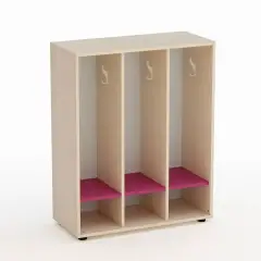 Kubò Birch Open Day School Locker Cabinet Fuchsia - CAM Compliant