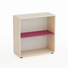 Kubò Birch Day Cabinet H 90 cm Fuchsia Shelf - CAM Compliant