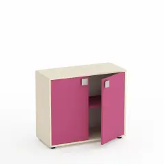 Cabinet Kubò Birch 2 Doors H 75 Cm. Fuchsia - Comforme CAM