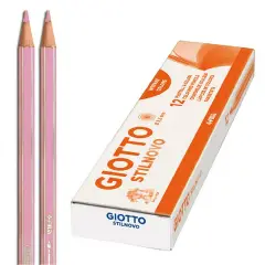 Giotto Stilnovo Pencil Crayons - 12 Pieces - Pink