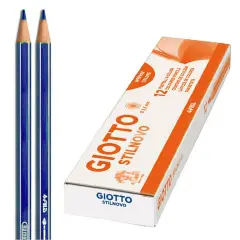 Giotto Stilnovo Pencil Crayons - 12 Pieces - Blue