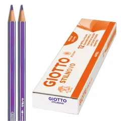 Giotto Stilnovo Pencil Crayons - 12 Pieces - Violet