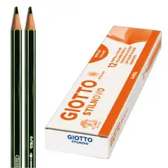Giotto Stilnovo Pencil Crayons - 12 Pieces - Black