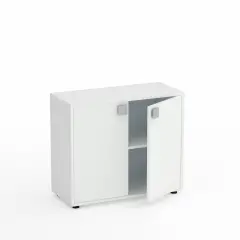 Kubò School Cabinet White 2 Doors H 75 cm. White - CAM Compliant