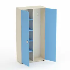 Kubò School Cabinet Birch Locker Room Adult Doors Blue Horizon - CAM Compliant