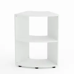 Kubò School Cabinet White Curved 60 Degrees H 90 cm. Shelves White - CAM Compliant