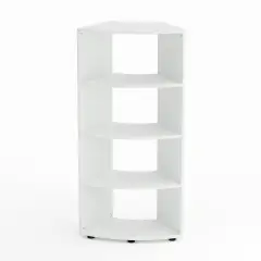 Kubò School Cabinet White Curved 60 Degrees H 150 cm. Shelves White - CAM Compliant