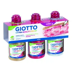 Tempera Giotto Glitter 250 ml. Set 3 Colori