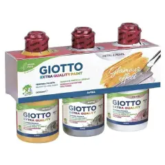 Giotto Metal Children's Tempera Color 250 ml. Set 3 Colors