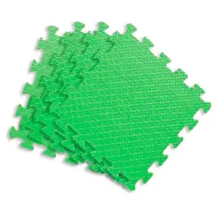 Maxi Puzzle Mats for Children in Eva cm. 120x120 Set 4 Green