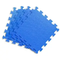 Maxi Puzzle Mats for Children in Eva cm. 120x120 Set 4 Blue