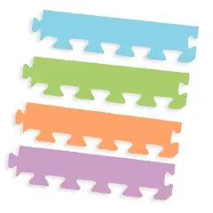 Set 8 Bordi in EVA Tinte Pastello per Tappetini Puzzle