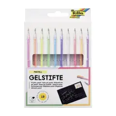 Fluo Crayon Gel Ink Pens 10 colors