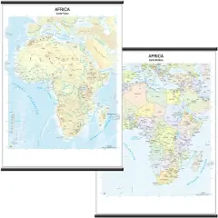 Cartina Geografica Africa – Plastica Resistente e Lavabile