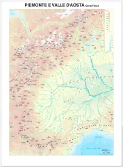 Piedmont and Aosta Valley Regional Geographic Map