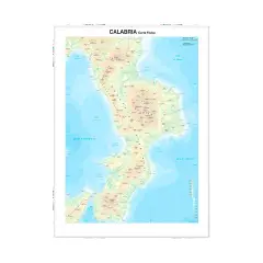 Carta Geografica Regione Calabria – Plastificata e Resistente