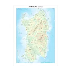 Sardinia Regional Geographic Map