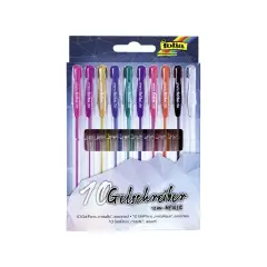 Metal Gel Ink Pens - Set of 10 Colors