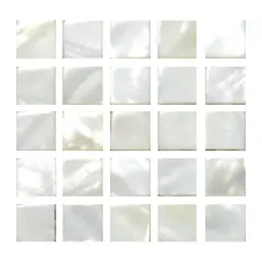Tessere Mosaico Marmorizzate – Colore Bianco