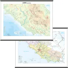 Latium Regional Geographic Map