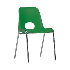 Sedia Kastilene Impilabile H 42 Cm - Verde Per Ambienti Scolastici