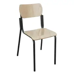 Stackable School Chair Beech Seat and Back Measure 3- CAM Compliant