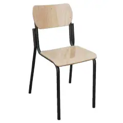 Stackable Chair - Beech Seat and Back Measure 5 For School Environments - CAM Compliant