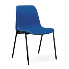 Sedia per Adulti Impilabile Helene Altezza 46 cm Blu - Conforme CAM