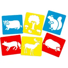 Stencil Sagome Animali Serie 2 – Avventure nel Bosco Incantato