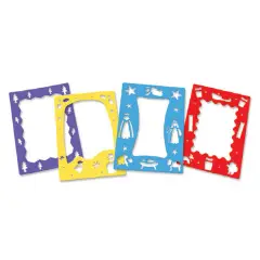 Christmas Frame Stencil Silhouettes: Set of 4 for Festive Magic
