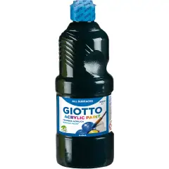 Giotto Acrylic Tempera 500ml Black