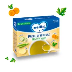 Mellin Vegetable Broth - 8x10g Pouches