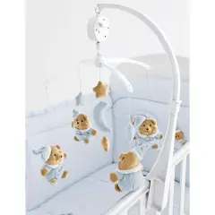 Giostrina Puccio Azzurro Nanàn – Girotondo Musicale con Orsetti in Morbida Ciniglia