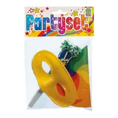 Party Hat, Trumpet and Mask Set - Holiday Accessories by Carnival Toys
