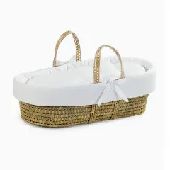 Piquet Palm Basket with White Duvet