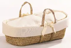 Piquet Palm Basket with Cream Duvet