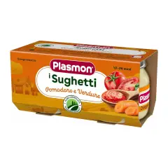 Plasmon Sughetto Pomodoro e Verdure 2 x 80 g – Condimento per Pastina