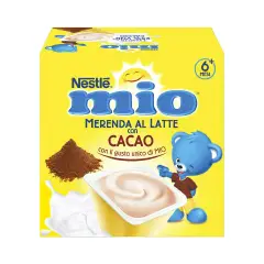 Merenda al Latte Cacao Nestlé Mio 4x100g – Snack Nutriente per Bambini
