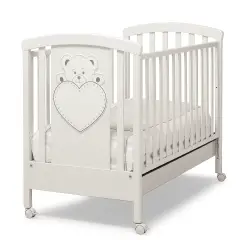 Lulù White Bed with Drawer Erbesi