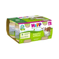 Hipp Homogenized Organic Meat gr.80x4 Chicken and Veal