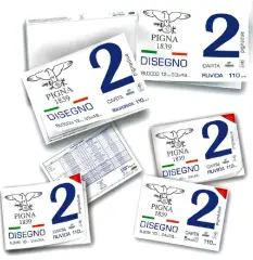 Album Disegno PignaDue 33x48 cm – 20 Fogli - 110g - Ruvido