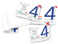 Album Disegno PignaQuattro 24x33 cm – 20 Fogli - 200g - Liscio e Squadrato