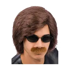 Men's Brown Wig - Party and Carnival Accessory