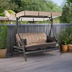 Rocking Bed Zanzibar 3 Seater Ecru Salmar